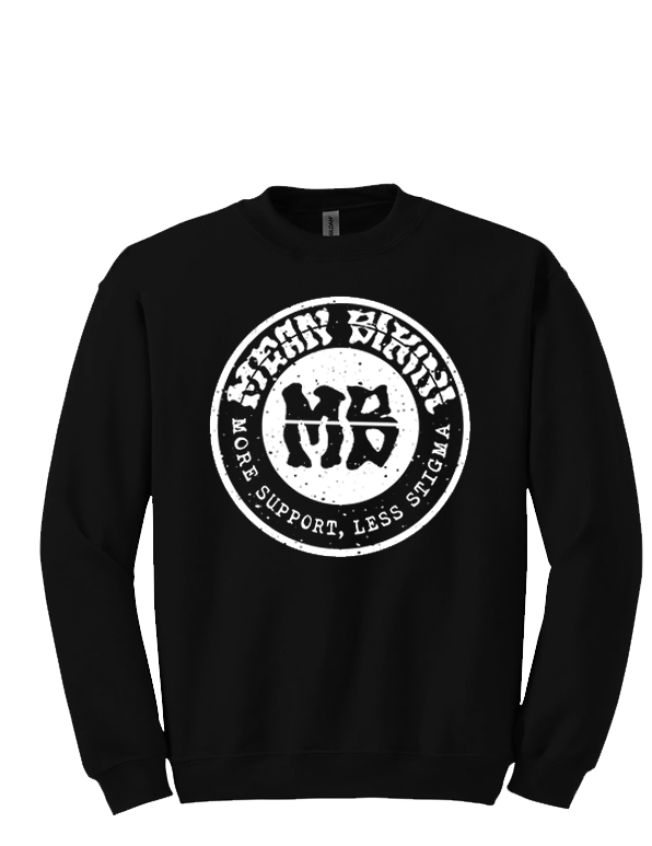 Mean Bikini Circle logo Crew Neck